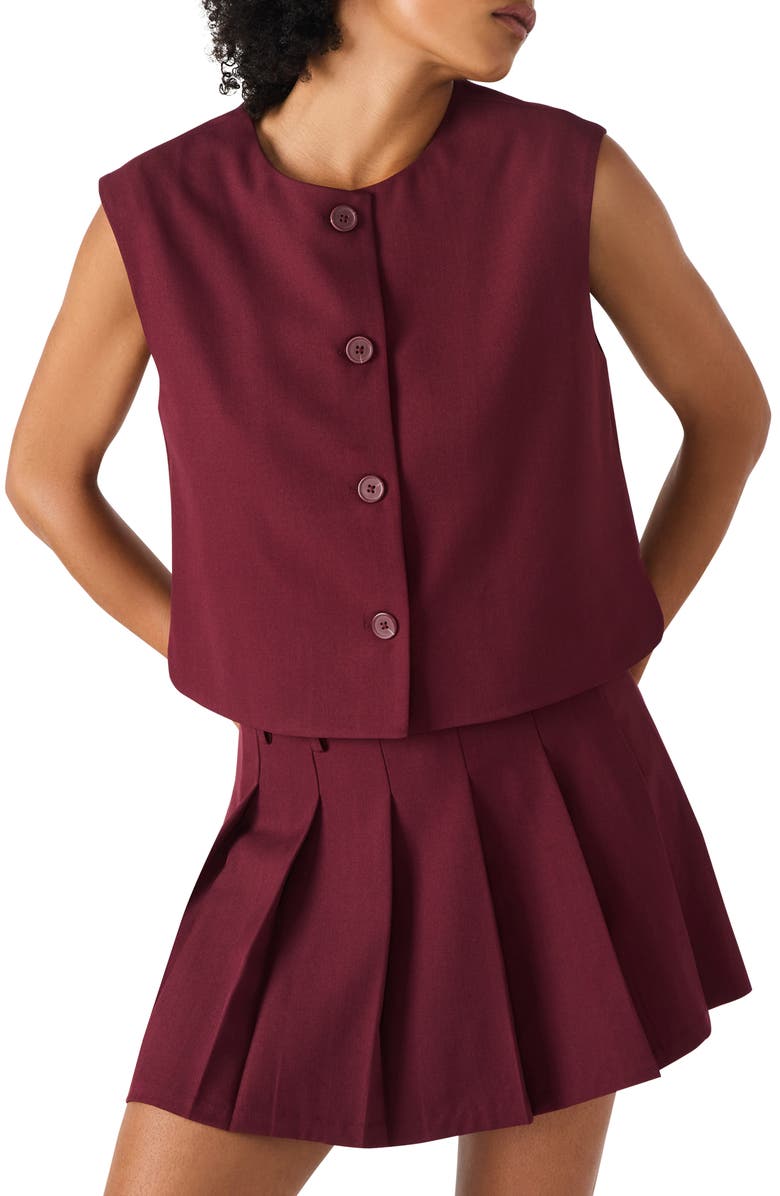 Steve Madden Alessa Top, Main, color, Wine