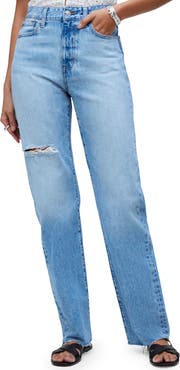 Madewell '90s Ripped Straight Leg Jeans