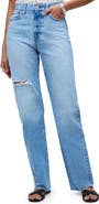 Madewell '90s Ripped Straight Leg Jeans