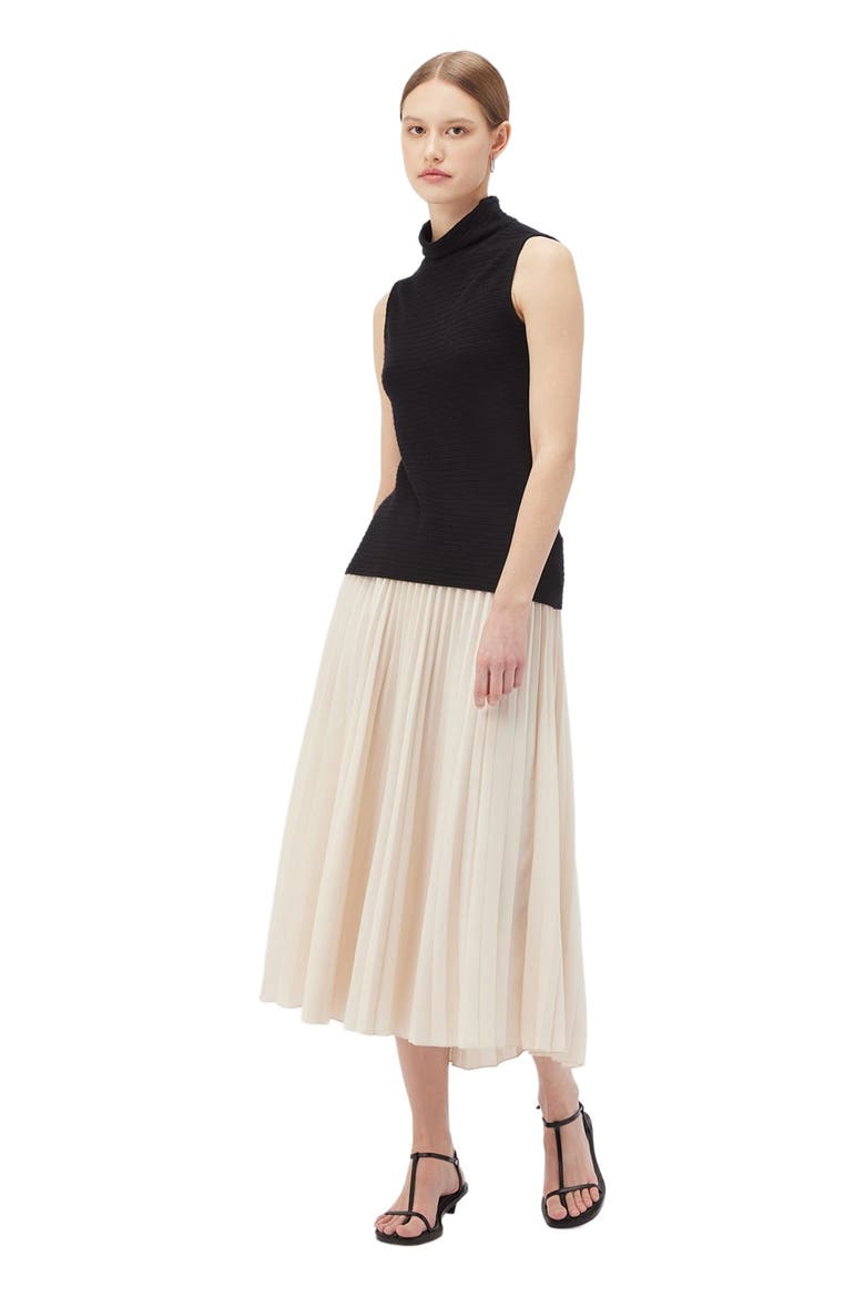 Lightweight Cashmere Silk Turtleneck, Alternate, color, Black