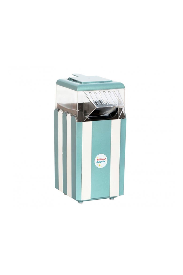 Classic Striped 8 Cup Hot Air Popcorn Maker in Blue, Main, color, Blue