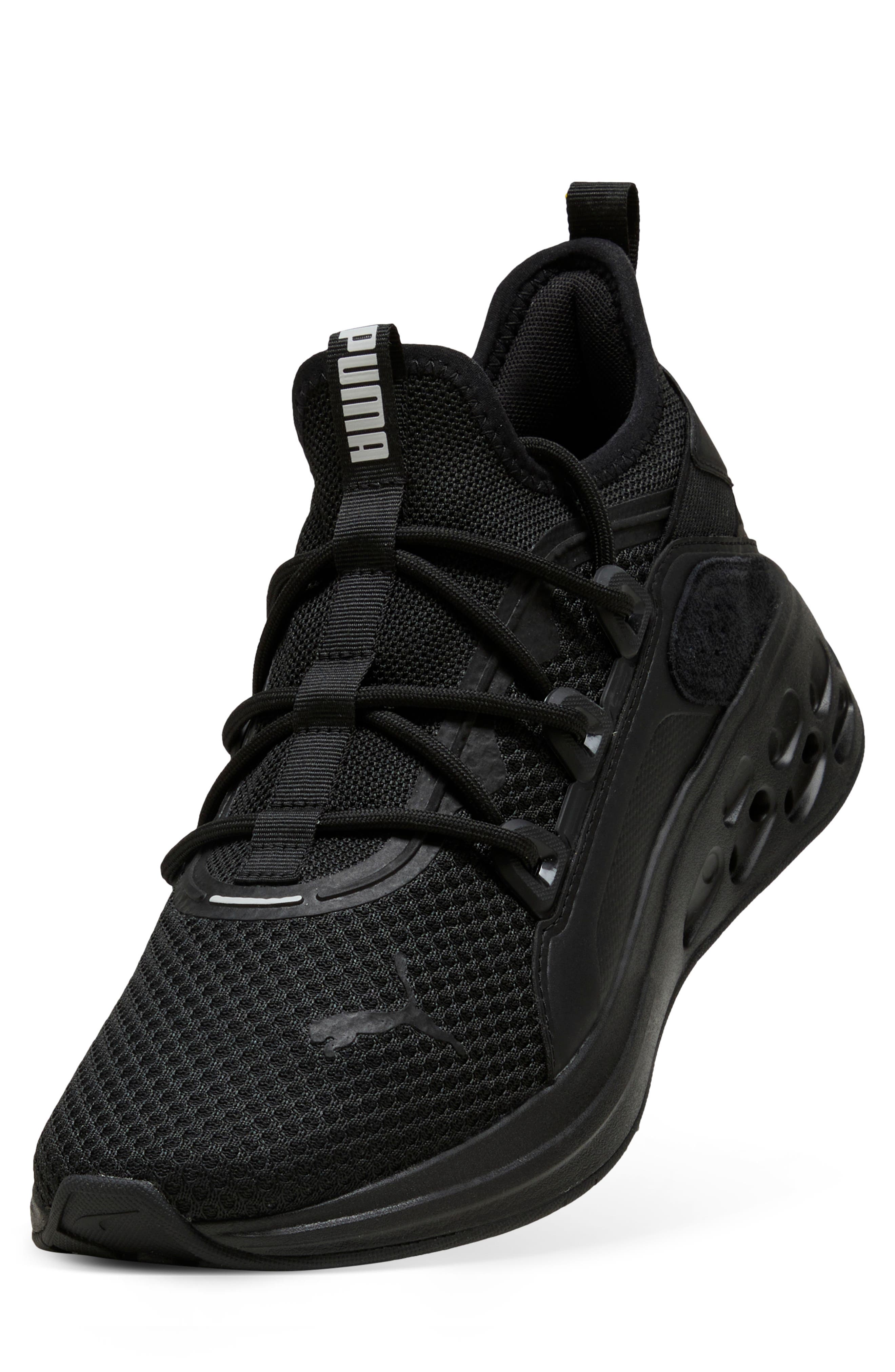 PUMA Softride Frequence Street Sneaker, Alternate, color, Puma Black-Glacial Gray