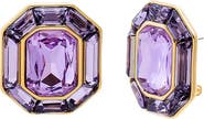BY ADINA EDEN Fancy Purple Amethyst Octagon Stud Earring