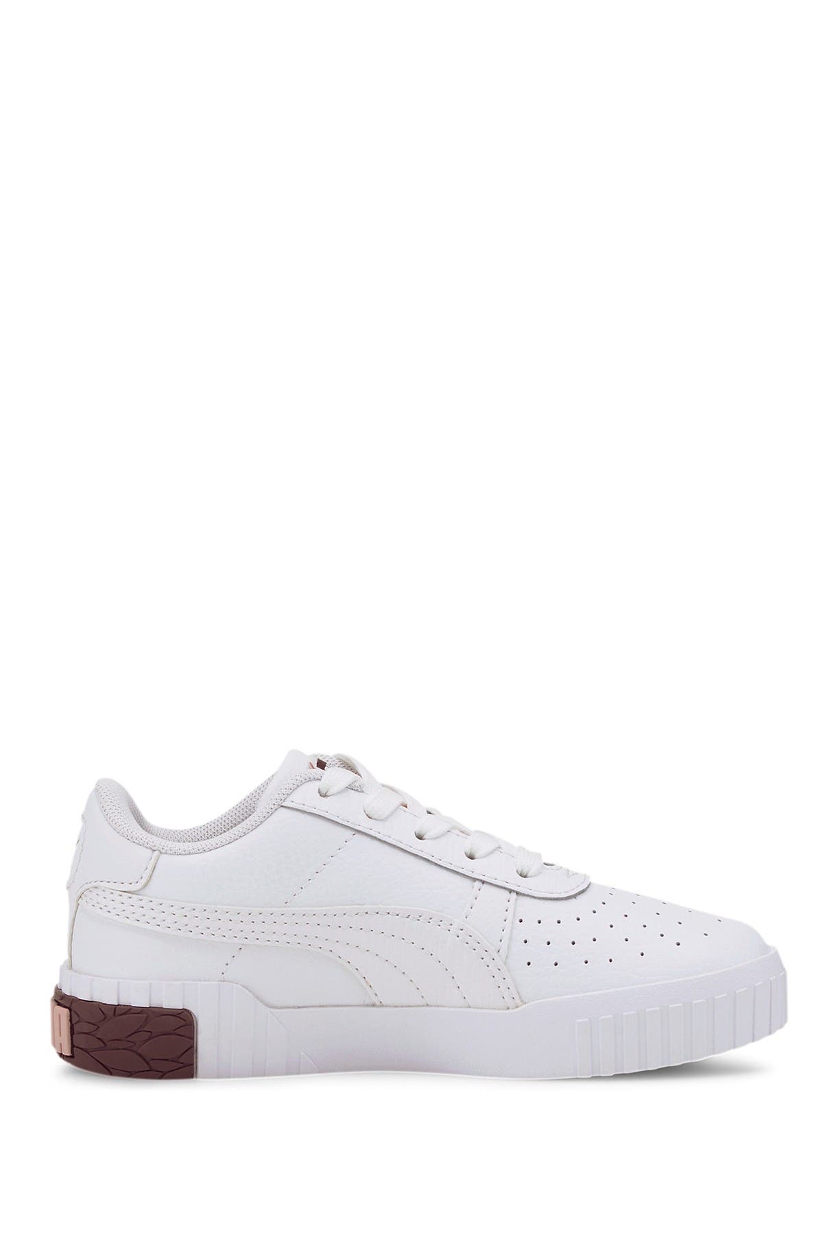 PUMA Cali Perforated Leather Sneaker, Alternate, color, 