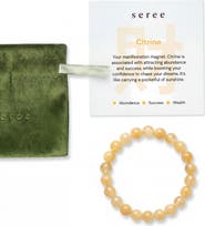 seree Manifest Collection Abundance Yellow Crystal Beaded Bracelet