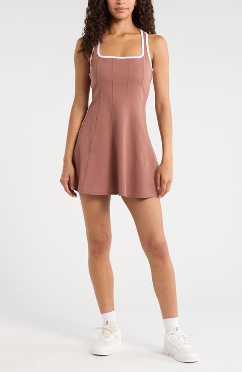 Serene Contrast Binding Minidress