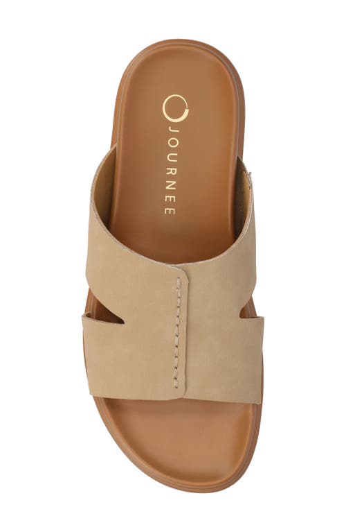 Journee Collection Misey Slide Sandal In Sand
