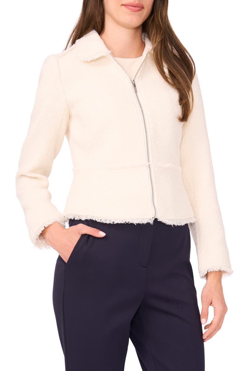 Halogen<sup>®</sup> Tweed Jacket, Main, color, New Ivory