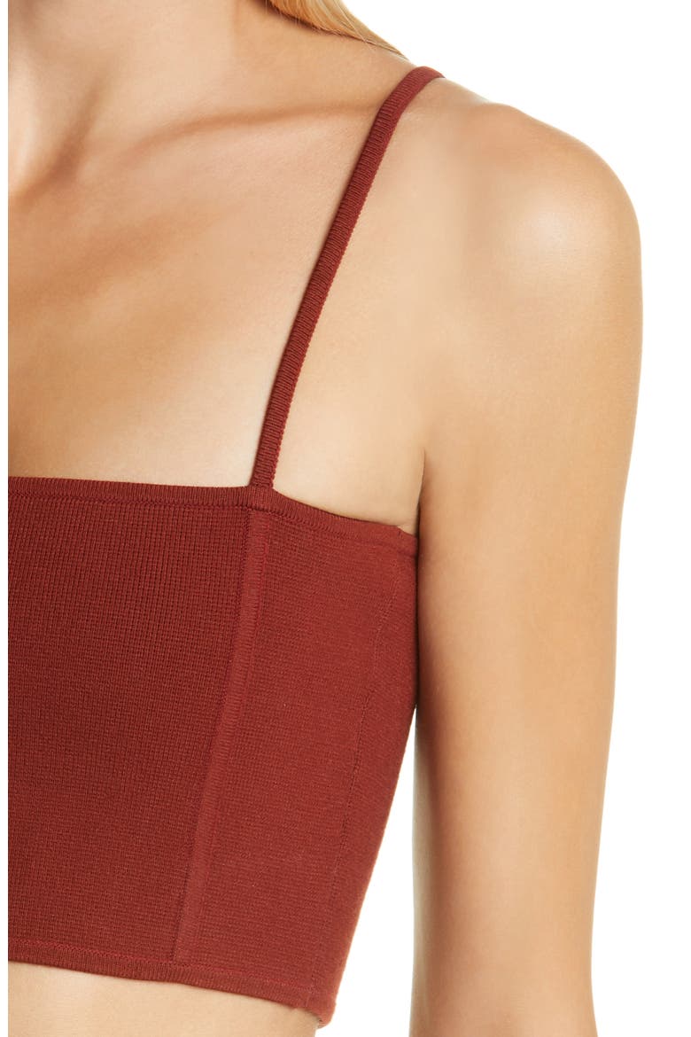 Winnie Crop Knit Camisole, Alternate, color, SUMAC