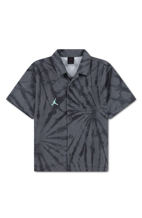 Kids' Tie Dye Mesh Button-Up Shirt (Big Kid)