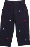 Florence Eiseman Corduroy Fake Fly Pants with Allover Embroidery