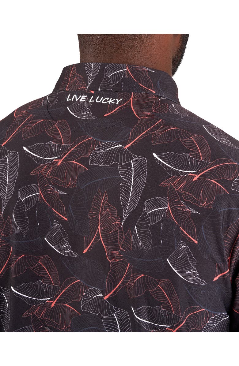 Black Clover Tropical Luck Polo, Alternate, color, Black