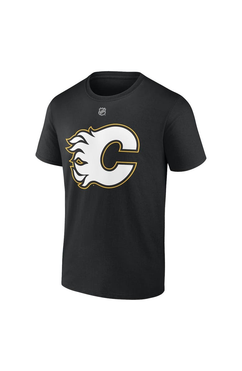 FANATICS Men's Fanatics Branded Jonathan Huberdeau Black Calgary Flames Special Edition 2.0 Name & Number T-Shirt, Alternate, color, 