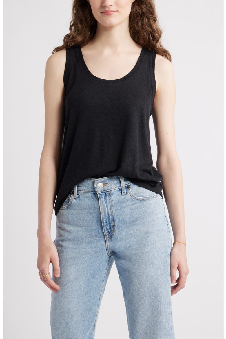 Relaxed Tank, Main, color, BLACK