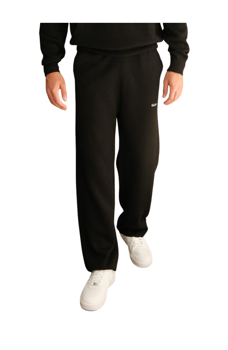 Walker & Hunt Merino Blend Knitted Sweatpants, Main, color, Black
