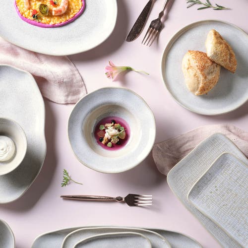 Porto Brasil Dessert/deep Rim Plate Set Of 4 In Neutral