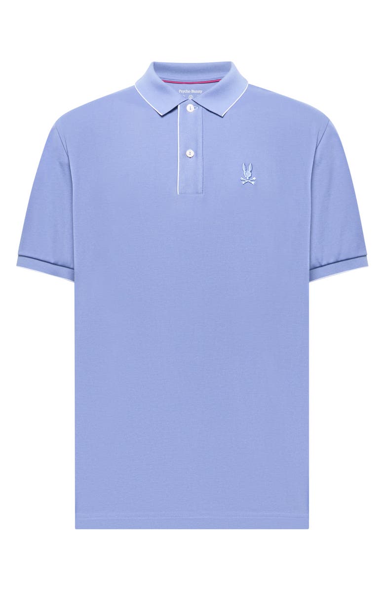 Psycho Bunny Bryce Performance Polo, Alternate, color, Blue Ice