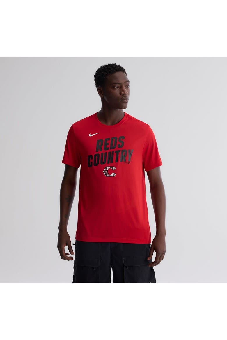 Men's Nike Red Cincinnati Reds 2026 City Connect Team Phrase Script Dri-FIT T-Shirt, Main, color, Red