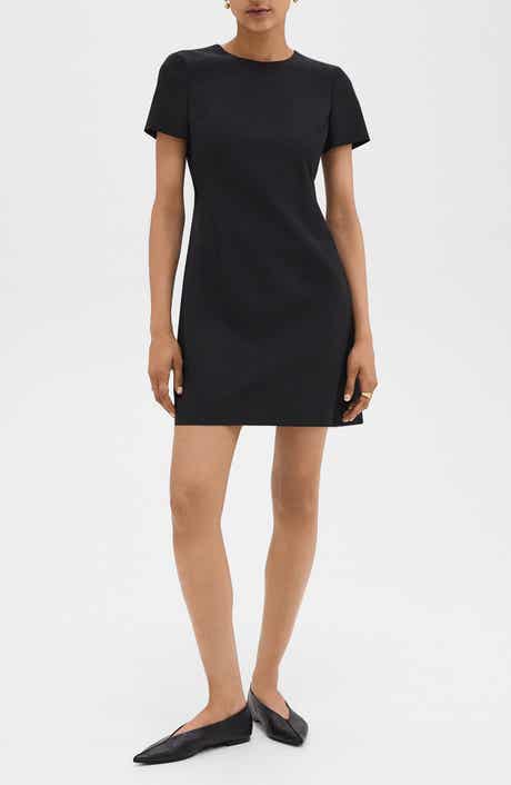 Jatinn Wool Blend Short Sleeve Dress
