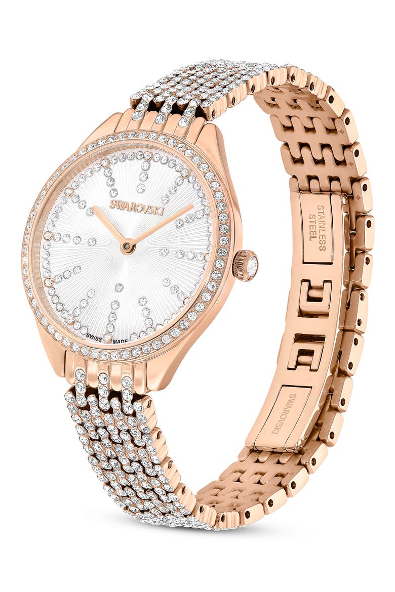 Attract Bracelet Watch, 30mm, Alternate, color, ROSE GOLD