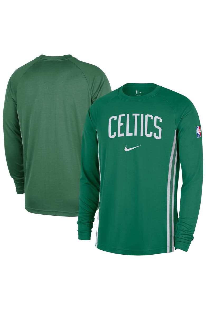 Men's Nike Kelly Green Boston Celtics 2025/26 Authentic Pre-Game Legend Dri-FIT Long Sleeve Shooting Shirt, Main, color, Kelly Green
