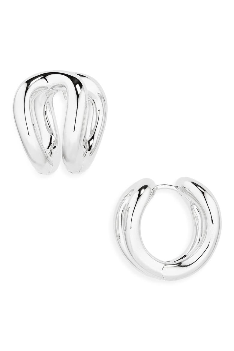 The Steffie Earrings, Main, color, SILVER