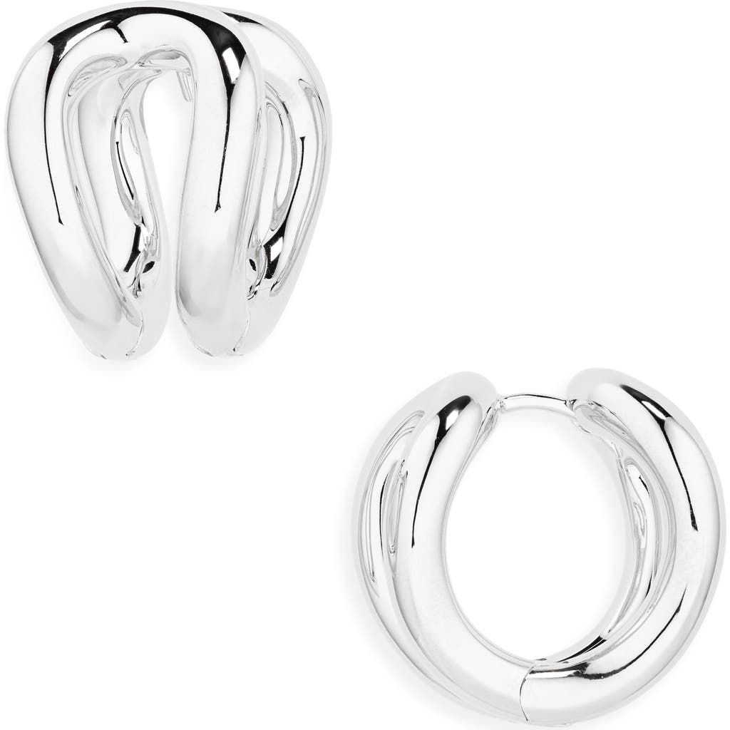 Lie Studio Lié Studio The Steffie Earrings In Silver
