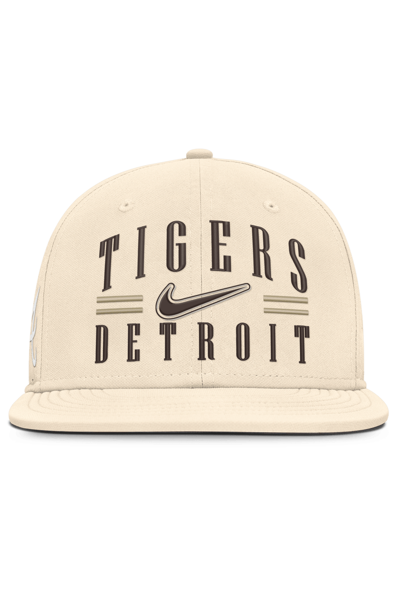 Men's Nike Natural Detroit Tigers True Dri-FIT AeroBill Fitted Hat, Main, color, Natural