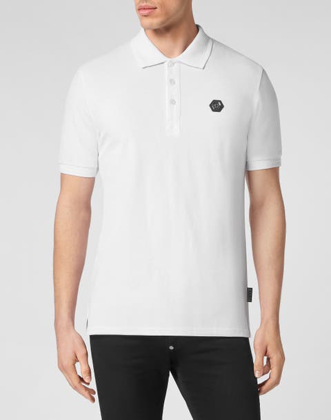 Slim Fit Polo Shirt Ss Baroque Skull Men