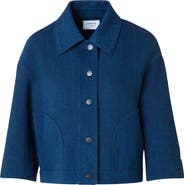 Akris punto Drop Shoulder Denim Jacket