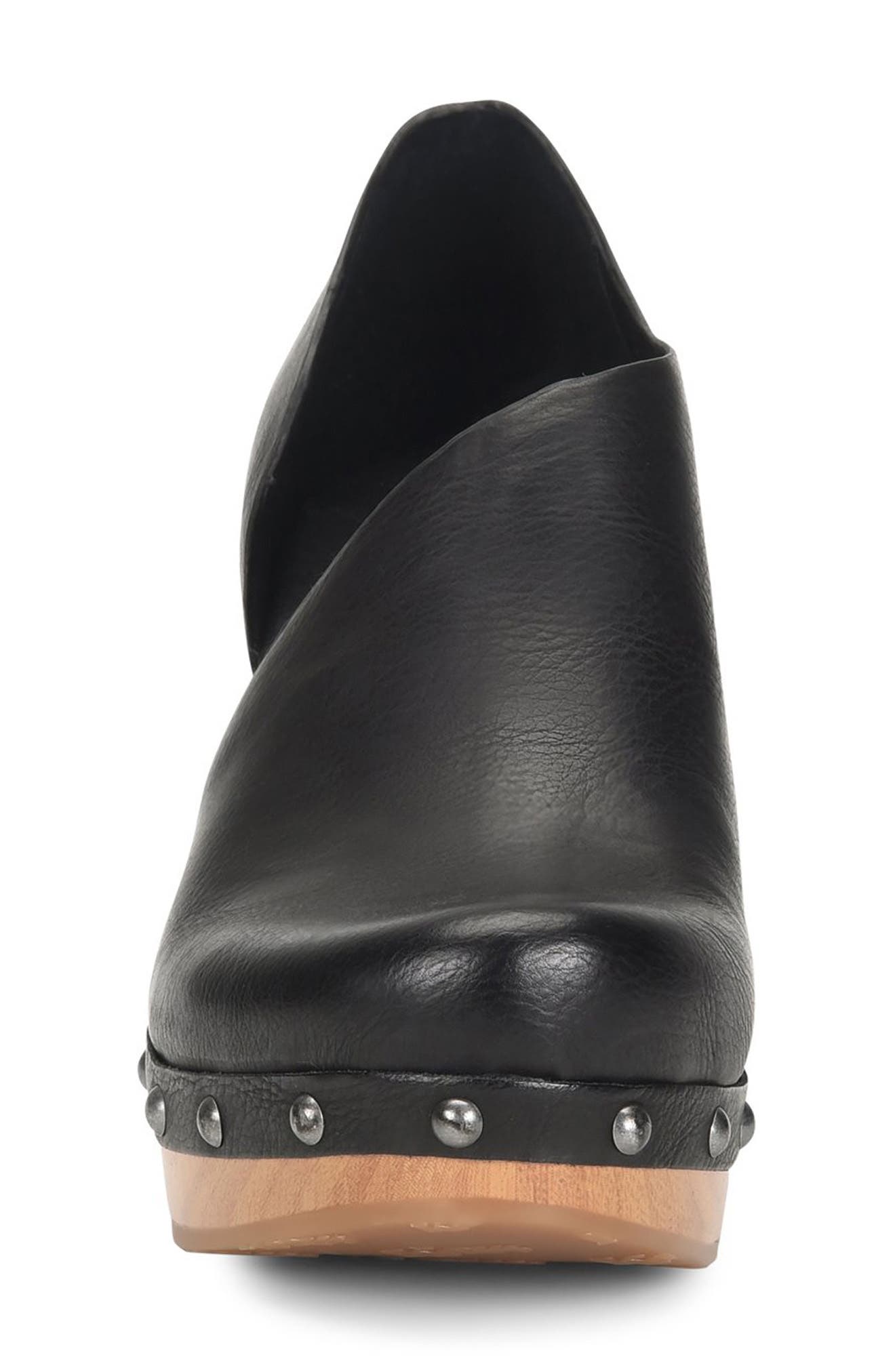 KORKS Arielle Wood Sole d'Orsay Pump, Alternate, color, Black