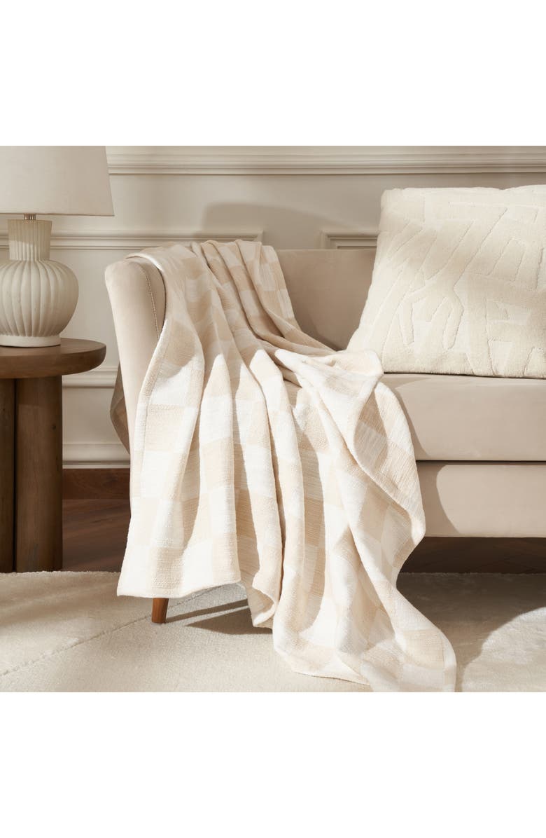 Renwil Grandi Cotton Throw Blanket, Alternate, color, Ivory
