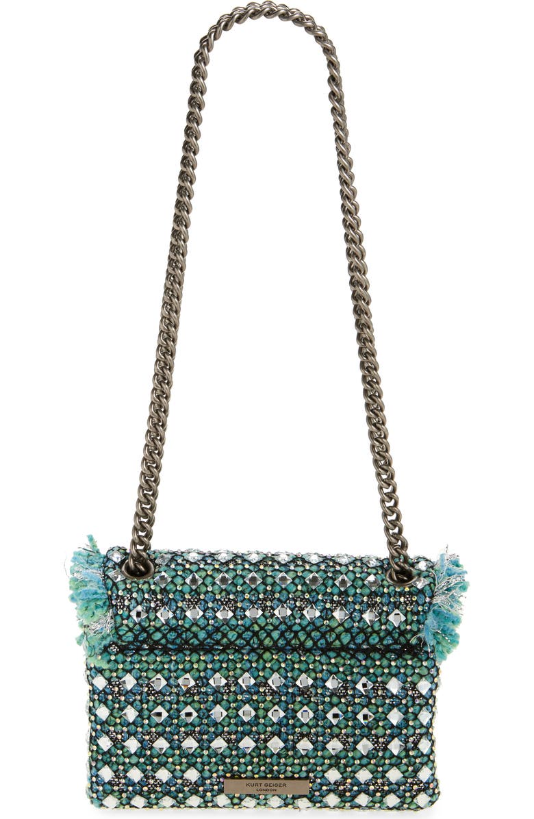 Kurt Geiger London Mini Kensington Tweed Convertible Crossbody Bag, Alternate, color,