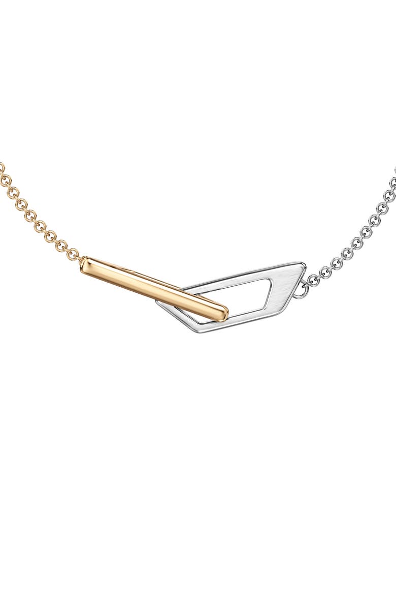 DIESEL<sup>®</sup> Two-Tone Logo Chain Bracelet, Alternate, color, Two Tone