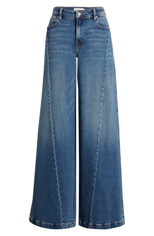Hidden Jeans Twist Seam High Waist Super Wide Leg Jeans In Blue