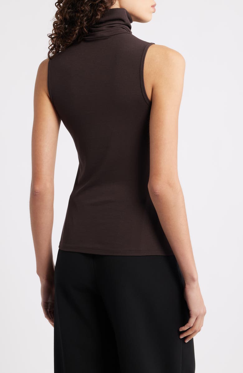Theory Wendel Sleeveless Turtleneck Top, Alternate, color, Hickory - Spf