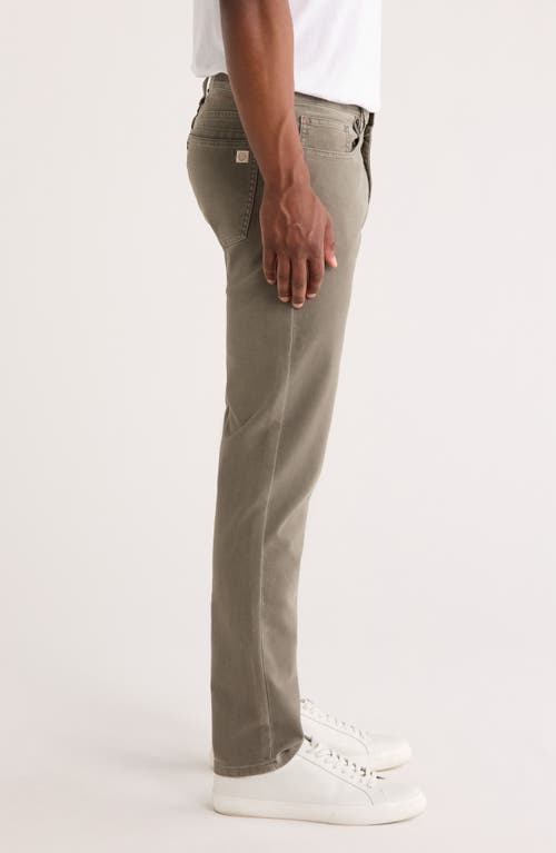 Marine Layer Flex Slim Straight Leg Stretch Twill Pants In Brown