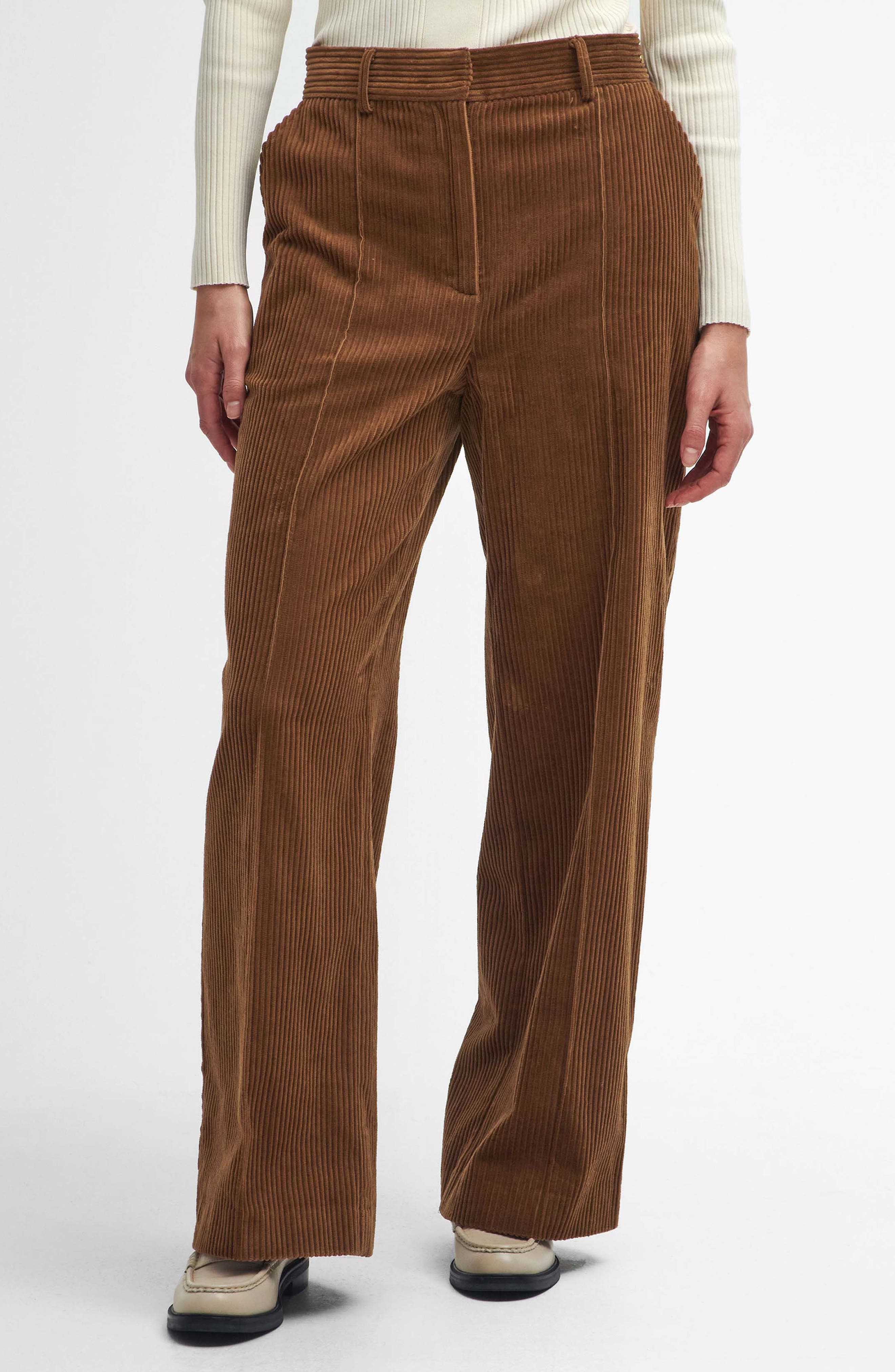 Barbour Samara High Waist Corduroy Wide Leg Pants