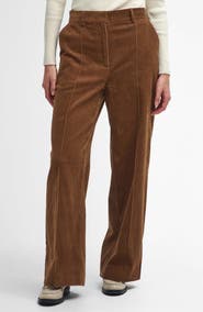 Barbour Samara High Waist Corduroy Wide Leg Pants