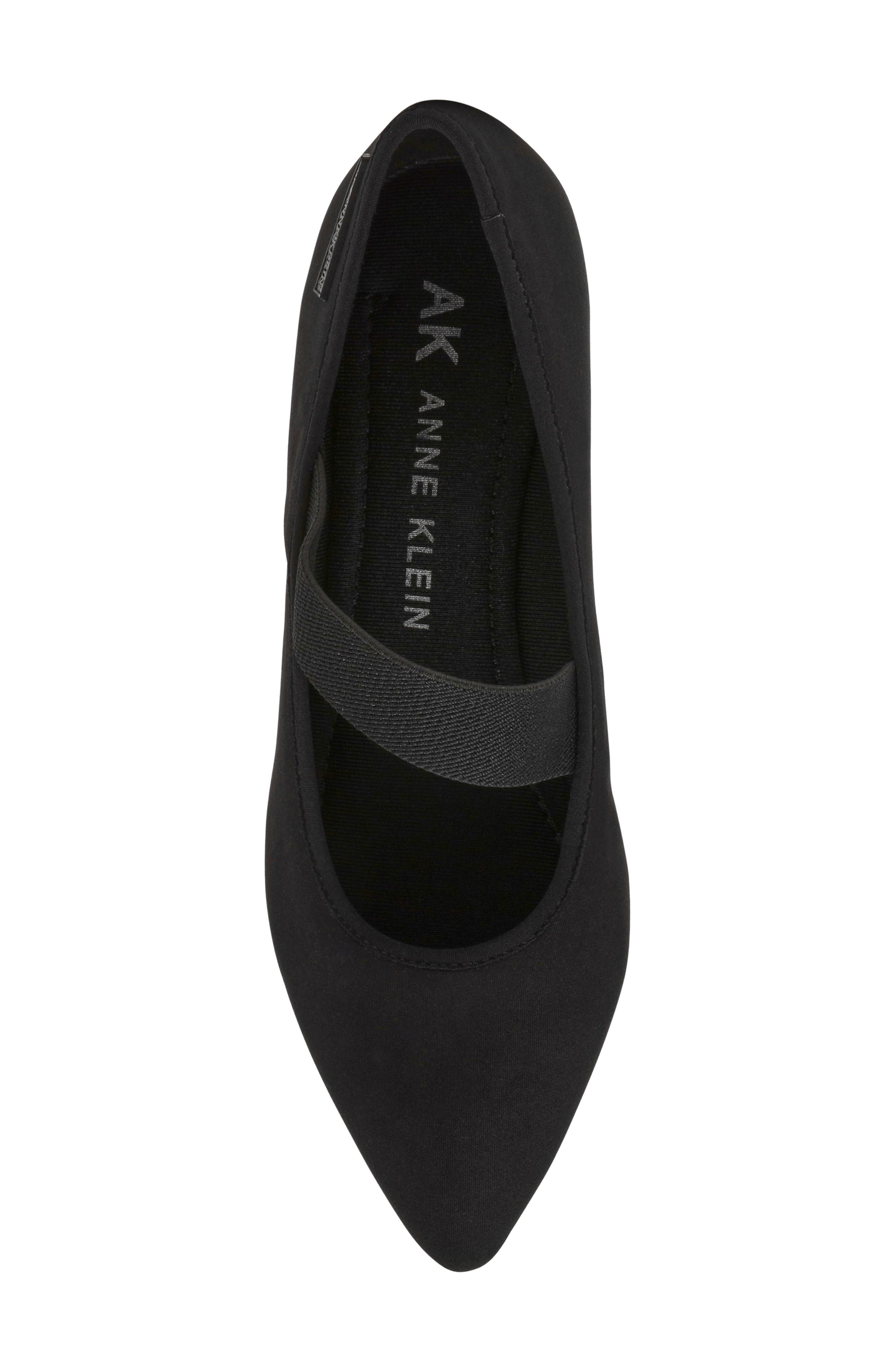 Anne Klein Opalina Mary Jane Flat, Alternate, color, Black Matte Stretch