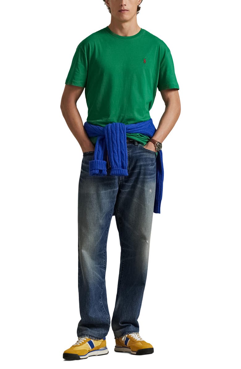Polo Ralph Lauren Classic Fit Jersey Crewneck T-Shirt, Alternate, color, Erin Green/ C3966