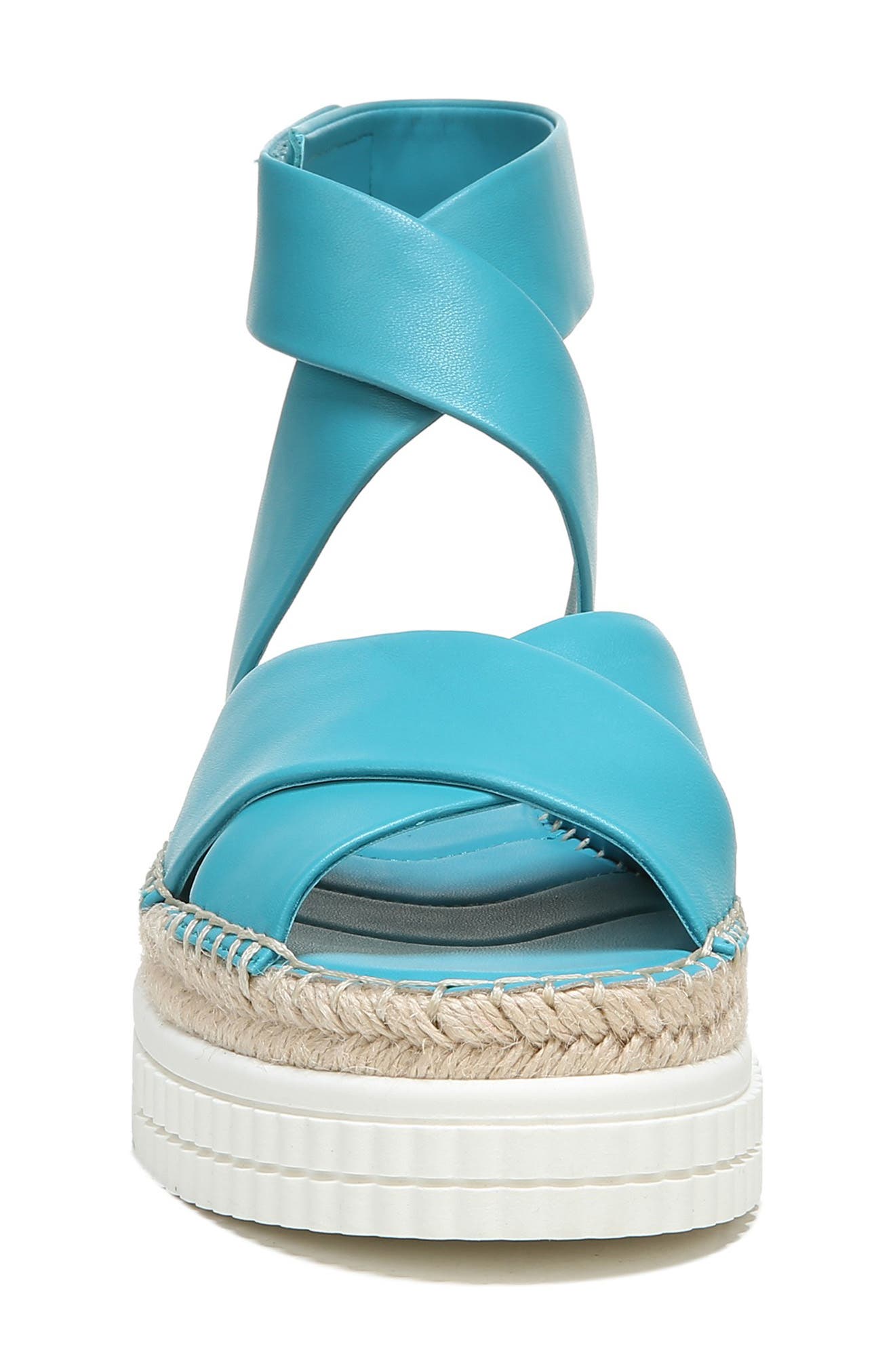 Brock Platform Sandal, Alternate, color, TEAL LEATHER