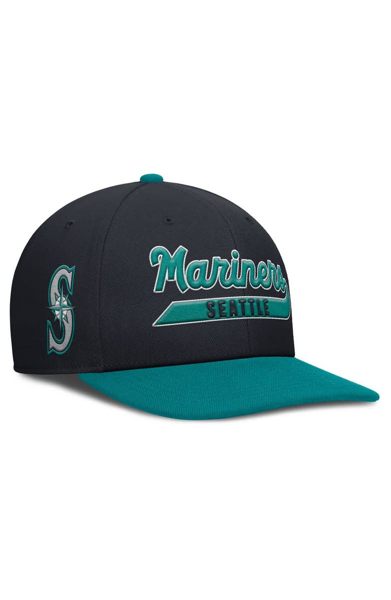 Nike Men's Nike Navy/Aqua Seattle Mariners Pro Performance Snapback Hat, Main, color, Navy