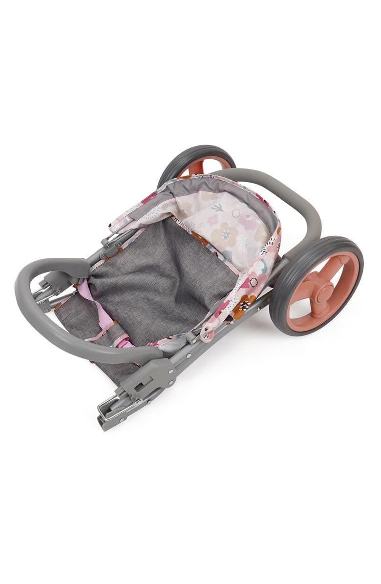 509 Crew Melange Flora Mabelle 3 Wheel Doll Jogger Stroller, Alternate, color, Multicolored