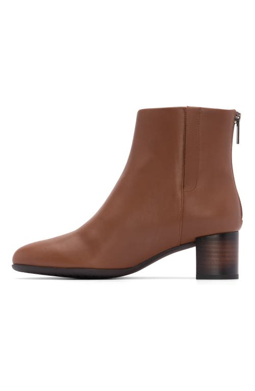Abeo Plaza Back Zip Boot In Dark Tan - Regular