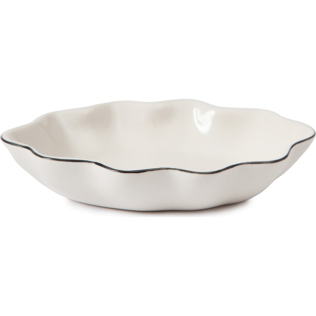 Kassatex Le Marais Porcelain Soap Dish in White/Black  product