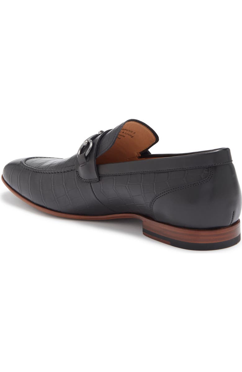 CURATORE Sovana Croc Embossed Leather Bit Loafer, Alternate, color,