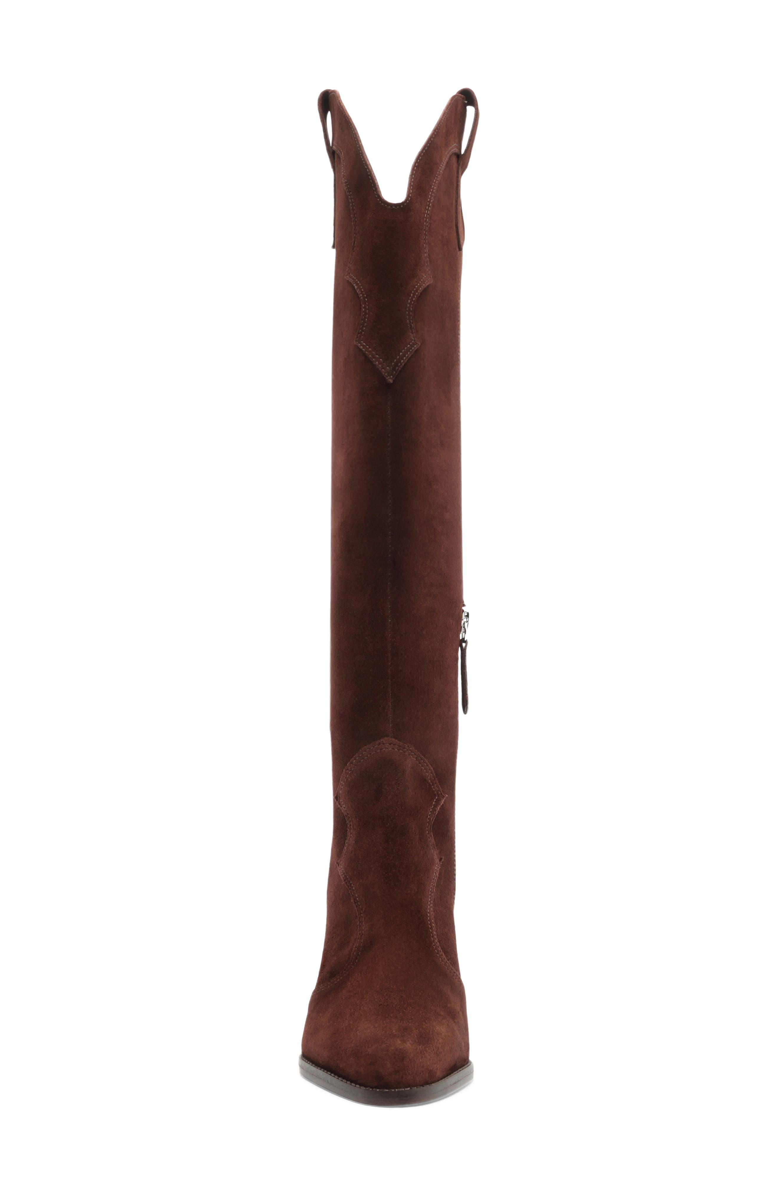 Miller Up Leather Knee High Boot, Alternate, color, MAPLEWOOD