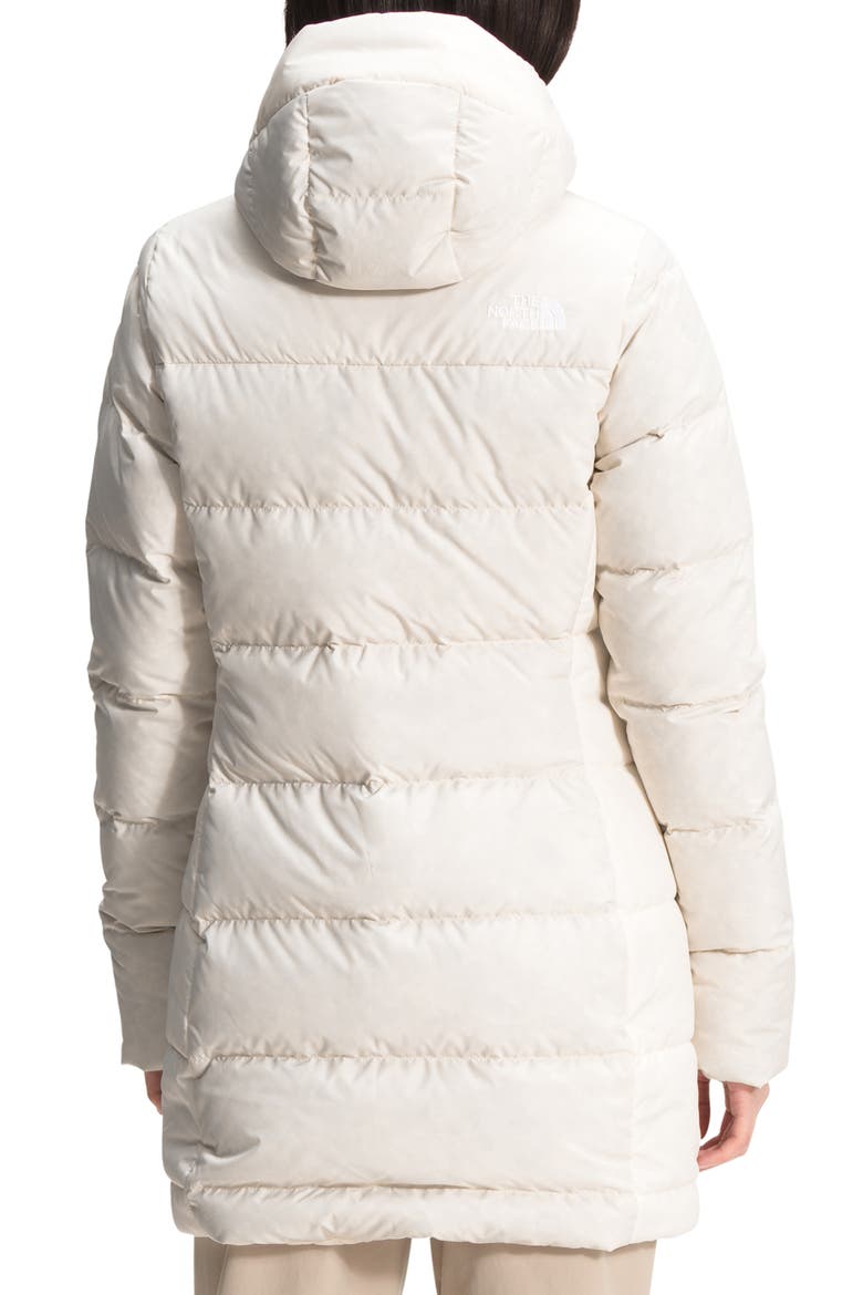 Gotham 550 Fill Power Down Hooded Parka, Alternate, color, GARDENIA WHITE