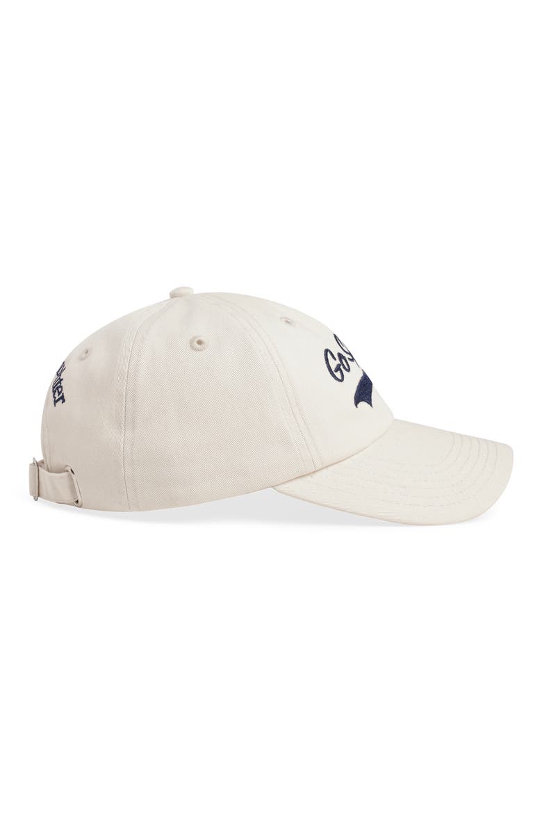 Go Sports Cotton Twill Adjustable Baseball Cap, Alternate, color, KHAKI W/ NAVY WRIT